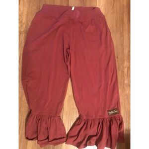 Matilda Jane Women's mauve 2XL flare ruffled pants